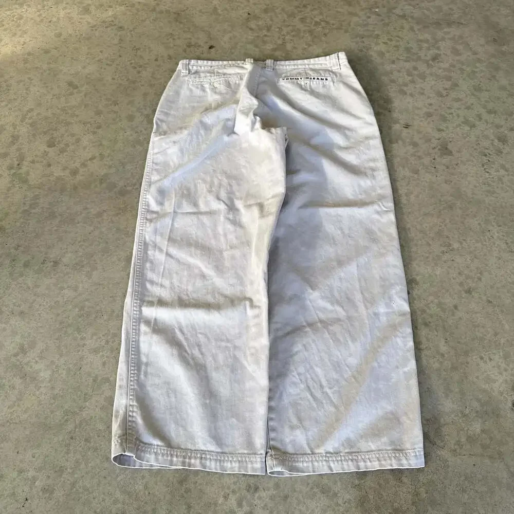 Vintage Y2K Tommy Hilfiger Wide-Leg Dress/Khaki Pants Off-White